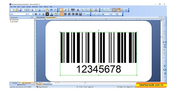 Phần mềm tạo mã vạch Bartender