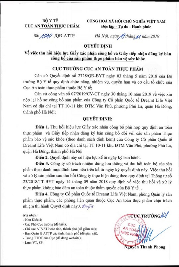 Quyet-dinh-thu-hoi-thuc-pham-chuc-nang-cua-cuc-ATTP