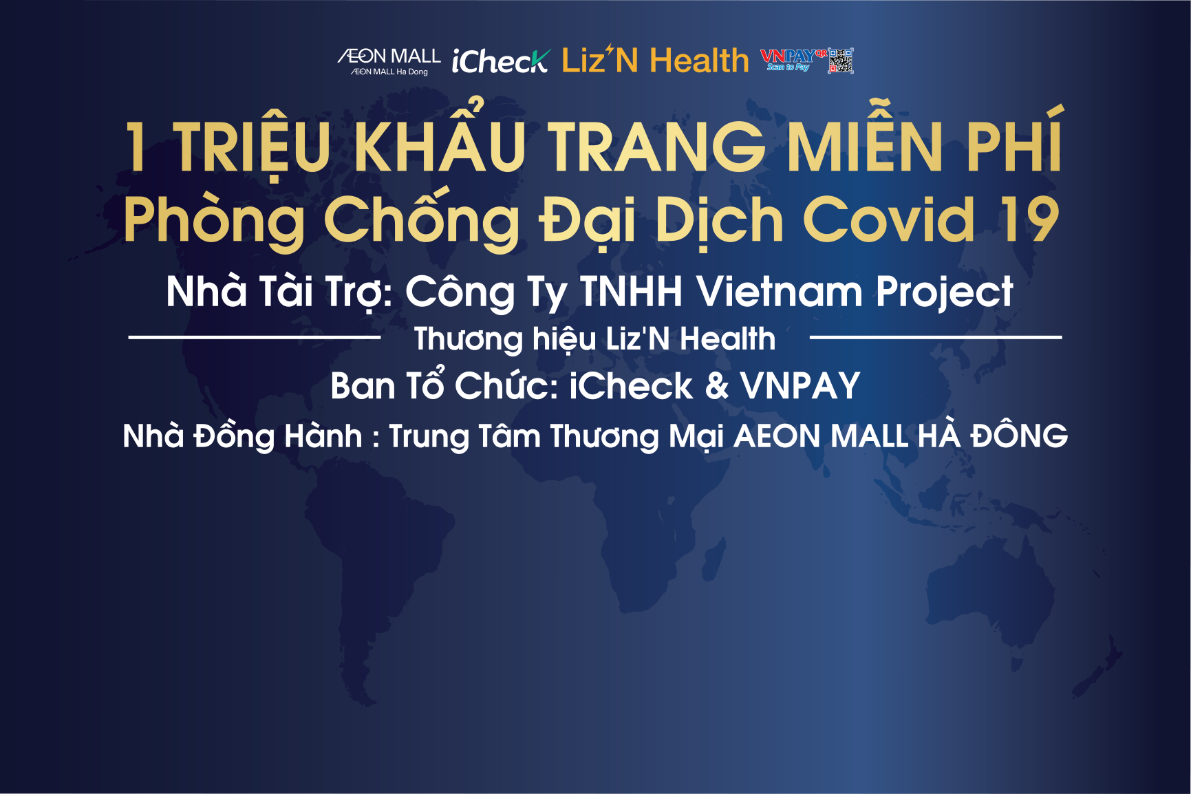 AEON MALL Ha Dong - 6000 KHAU TRANG MIEN PHI CHONG DAI DICH COVID-19