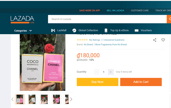 Nước hoa thương hiệu chanel