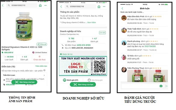 Thông tin sản phẩm sau khi truy xuất mã vạch