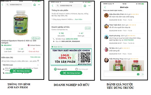 Thông tin sản phẩm sau khi truy xuất mã vạch Thông tin sản phẩm sau khi truy xuất mã vạch